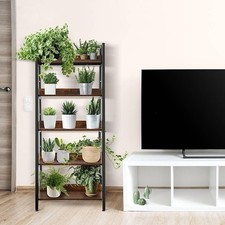 Scaffale portafiori piante 5 ripiani porta libri per decorazione casa🗄️