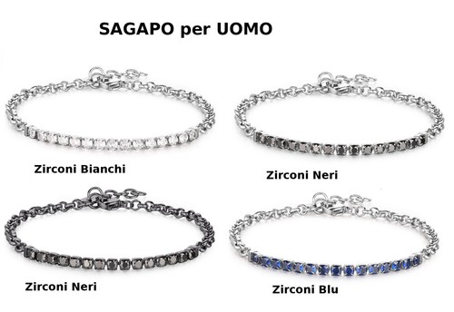 Sagapo bracciale uomo tennis - sagapo,