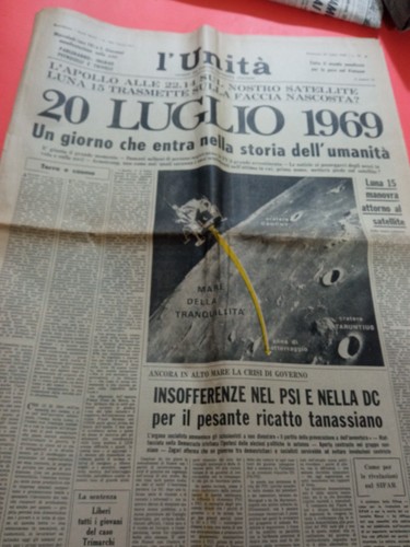 Unita 1969 apollo ii - 20-7-1969,