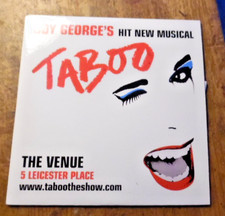TABOO Musical 5 Track Slipcase Promo CD Boy George TABOOCD2