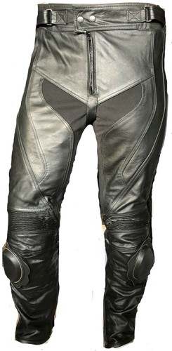 Pantaloni moto pelle nero - moto,