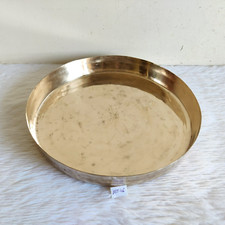 Piatto In Bronzo Inciso Con