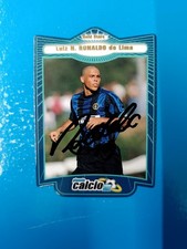 1999 DS Pianeta Calcio 2000 Ronaldo Nazario Inter #303 Autografo Autograph Card