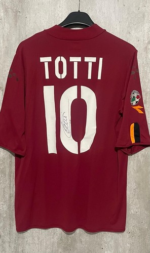Maglia roma totti autografata - roma,