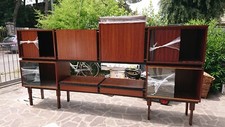 MOBILE HIGHBOARD CREDENZA PALISSANDRO ANNI 60 VINTAGE DESIGN MODERNARIATO