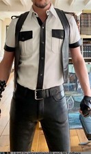 Camicia uomo vera pelle di