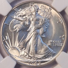 1942 walking liberty mezzo - 1942,