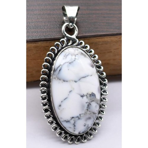Ciondolo howlite pietra - ciondolo,