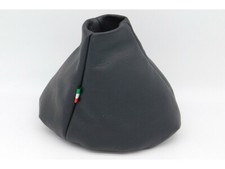 cuffia cambio fiat 500 dal 2008 vera pelle nera compatibile