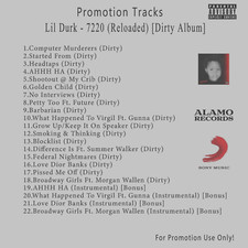 Rap/Hip-Hop.. White CD. Lil Durk - 7220 (Reloaded) [Dirty Album]