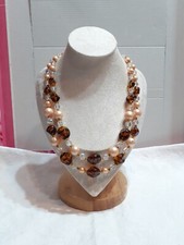 Collana Vintage Anni'50 - '60 In Vetro E Cristallo