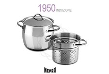 MEPRA SPAGHETTIERA PASTAIOLA 1950 ACCIAIO INOX 18/10 cm. 22 LITRI 7