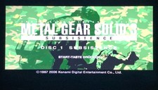 Metal Gear Solid 3 Subsistence