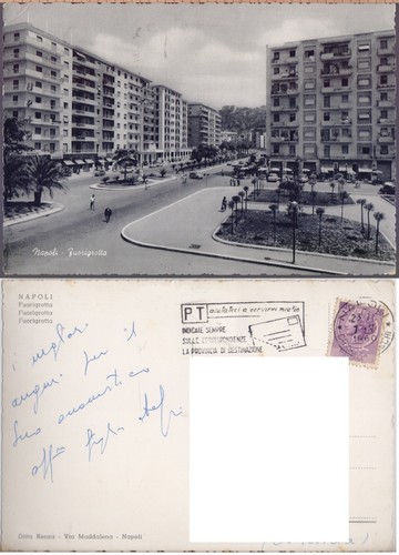 Cartolina napoli fuorigrotta - cartolina,