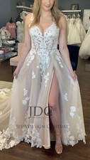 Abito da sposa pizzo foglie