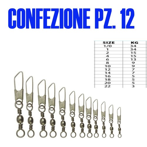 Girella pesca con moschettone - girella,