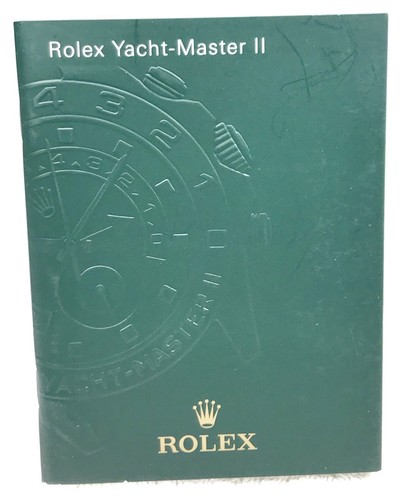 Rolex yacht master booklet - rolex, ii