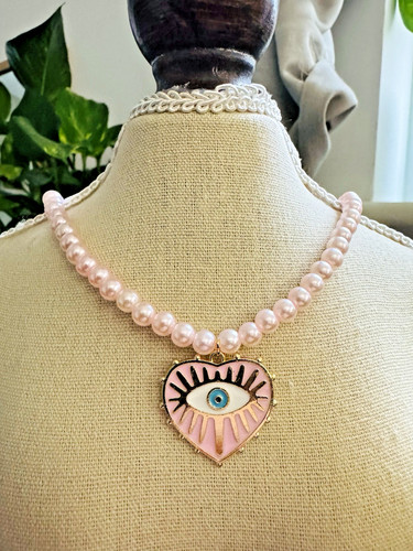 Collana perle rosa - collana, con