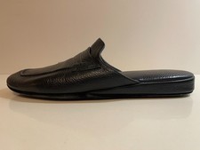 Ciabatta Pantofola In Pelle Nera Usate Modello Magnus Pelletteria La Griffe