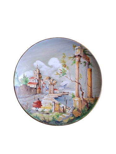 Cantagalli piatto decorato - cantagalli,
