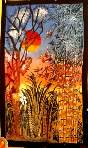 Batik grande parete - batik, da