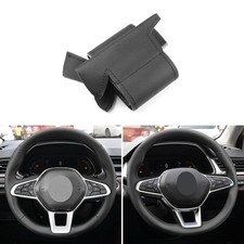 Coprivolante nero in pelle per