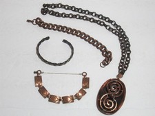Mixed Lot 4 Vtg Solid Copper &