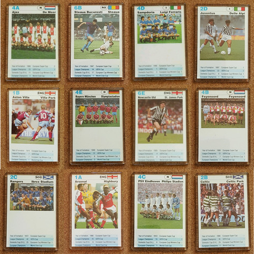 Carta top trumps delle squadre - top,