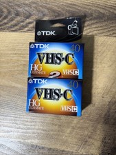 2 Sealed New TDK VHS-C