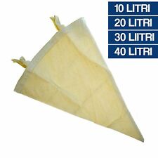 FILTRO SACCO CONICO IN TELA PER MOSTO BIRRA VINO 10 20 30 40 LT (18529V)