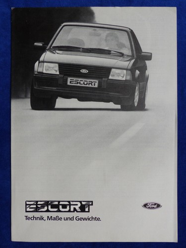 Ford escort torneo - cabrio, dati