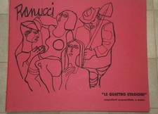 LUCIO RANUCCI CARTELLA "LE 4 STAGIONI" CON 4 ACQUEFORTI - ESEMPLARE 7/150