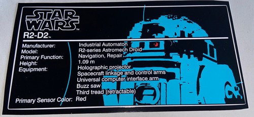 Adesivo display star wars ucs - display,