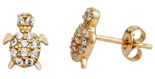 Orecchini perno oro - a,