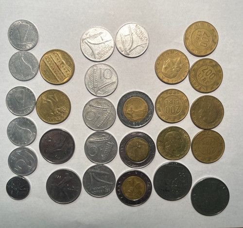 Lire italiane lotto - 28, monete