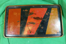 Antico vassoio dipinto a mano - provenienza Cina
