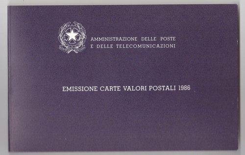 Italia anno 1986 libretto - italia,
