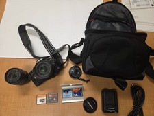 FOTOCAMERA OLYMPUS E-410 14-42MM + OBIETTIVI 40-150MM, BATTERIA, CUSTODIA, 4x CARTE come da foto