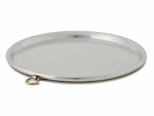 Teglia in rame stagnato da forno per farinata made in Italy con occhiolo