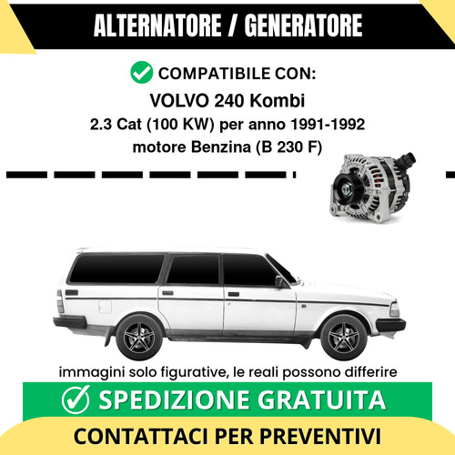 Alternatore volvo 240 kombi - alternatore,