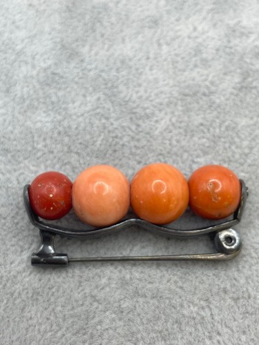 Spilla corallo argento - , 925