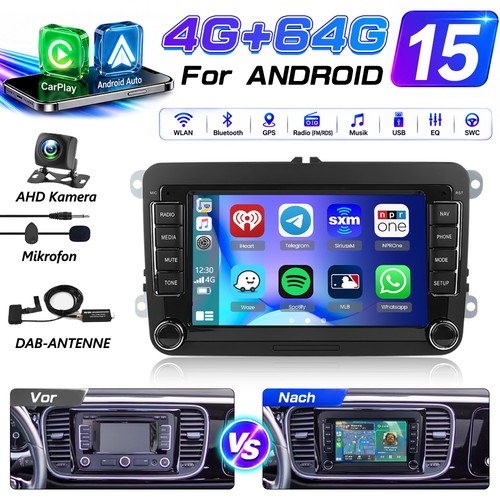 Autoradio 64gb android 15 - 4+64gb,