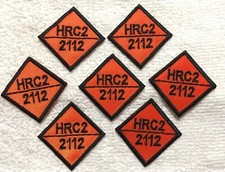 7 etichette di ricambio toppa HRC2 2112 FR ignifughe ignifughe FRC arancione nero