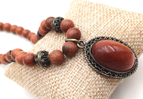 Pietra del sole collana etnica - pietra,