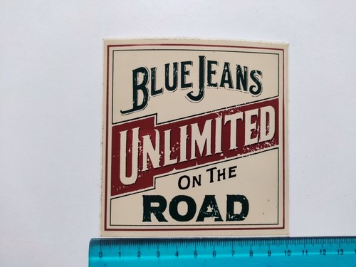 Adesivo blue jeans unlimited - adesivo,