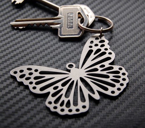Butterfly keyring keychain key - keyring,