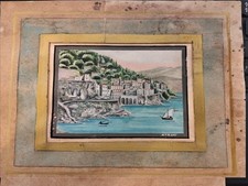 1890 ACQUERELLO RAFFIGURANTE