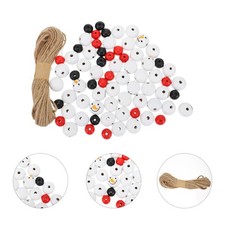  200 Pcs Perle Di Legno La Produzione Gioielli Forniture Pupazzi Neve