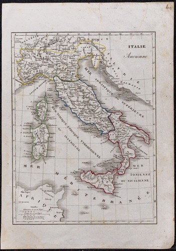 1835 italia antico carta - 1835,