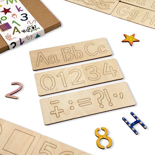 Stencil legno per bambini - stencil,
